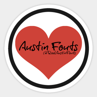 Austin Fouts "Heart" Design Sticker